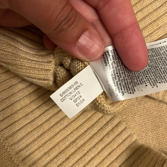 NWT: Banana Republic Men’s crew neck cotton linen sweater - Picture 7 of 7